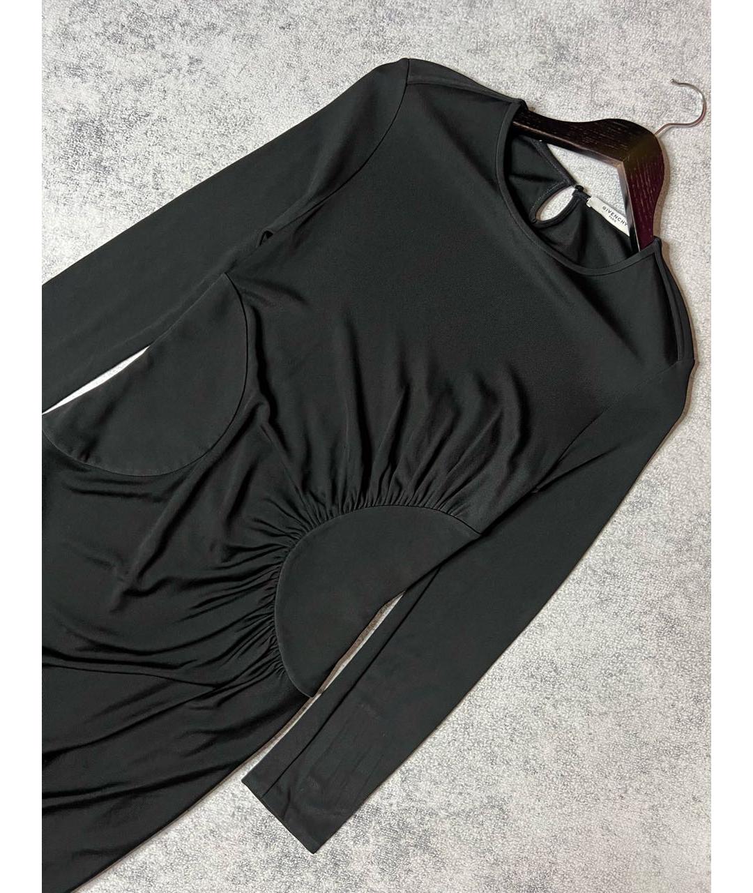 GIVENCHY Черное вискозное вечернее платье, фото 4