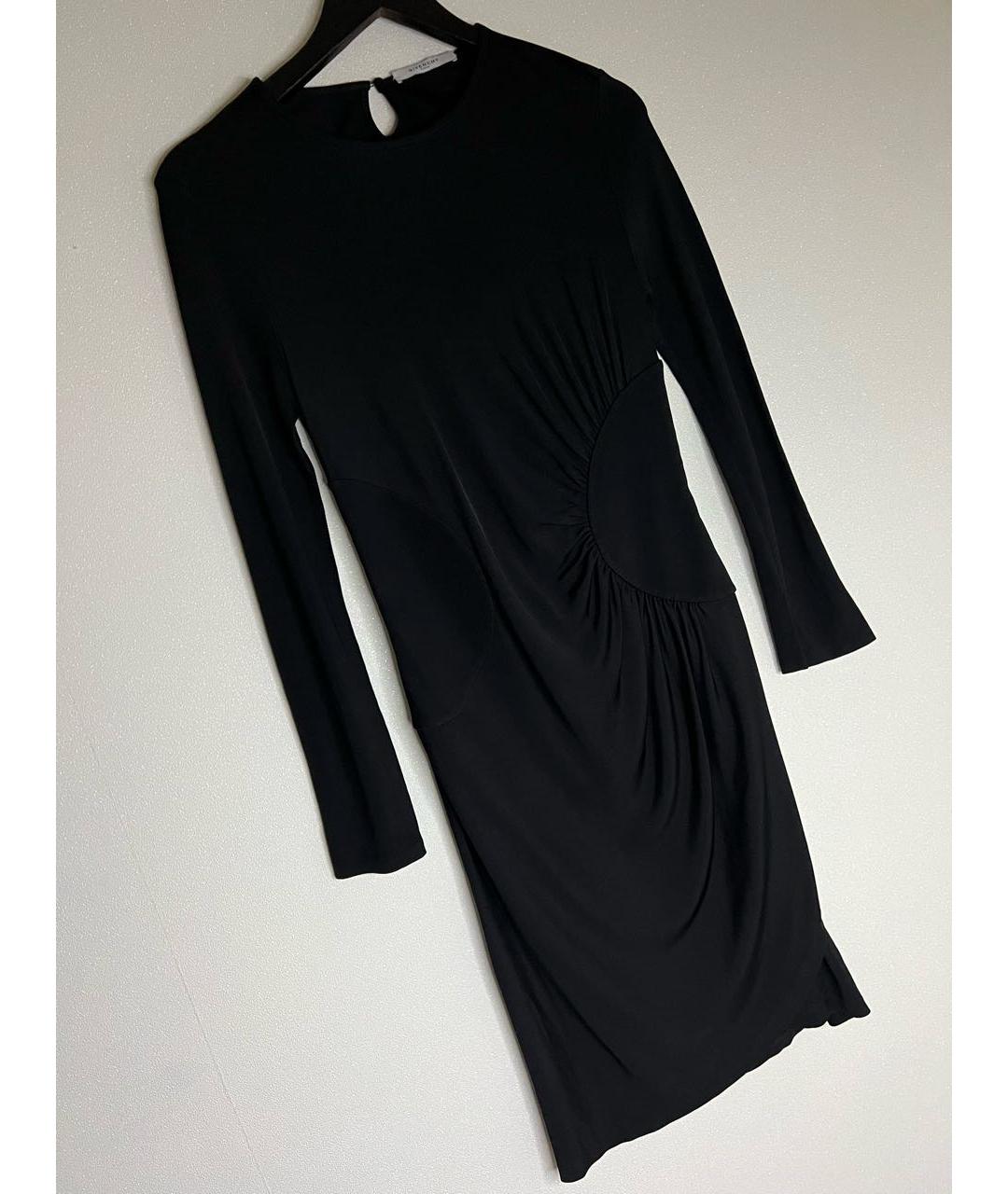 GIVENCHY Черное вискозное вечернее платье, фото 2