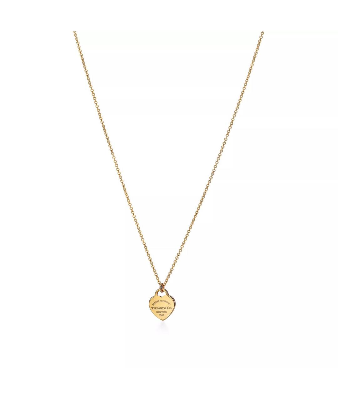 TIFFANY&CO Желтая подвеска из желтого золота, фото 5