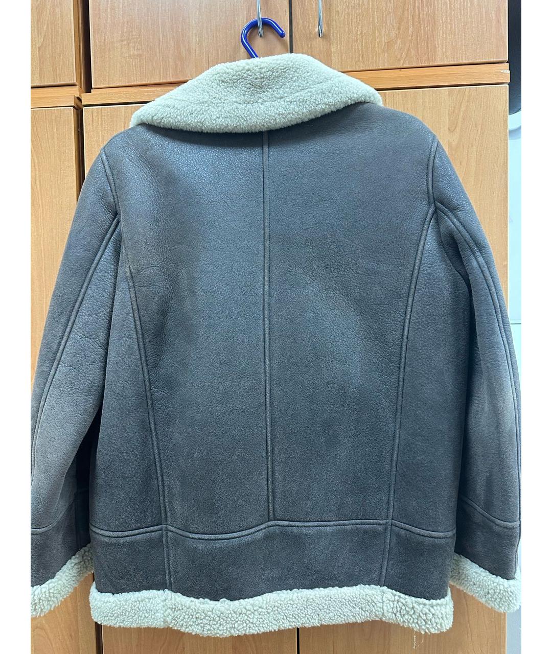 P.A.R.O.S.H. Коричневая кожаная дубленка, фото 2