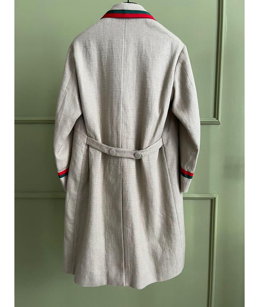 GUCCI Бежевое пальто, фото 2