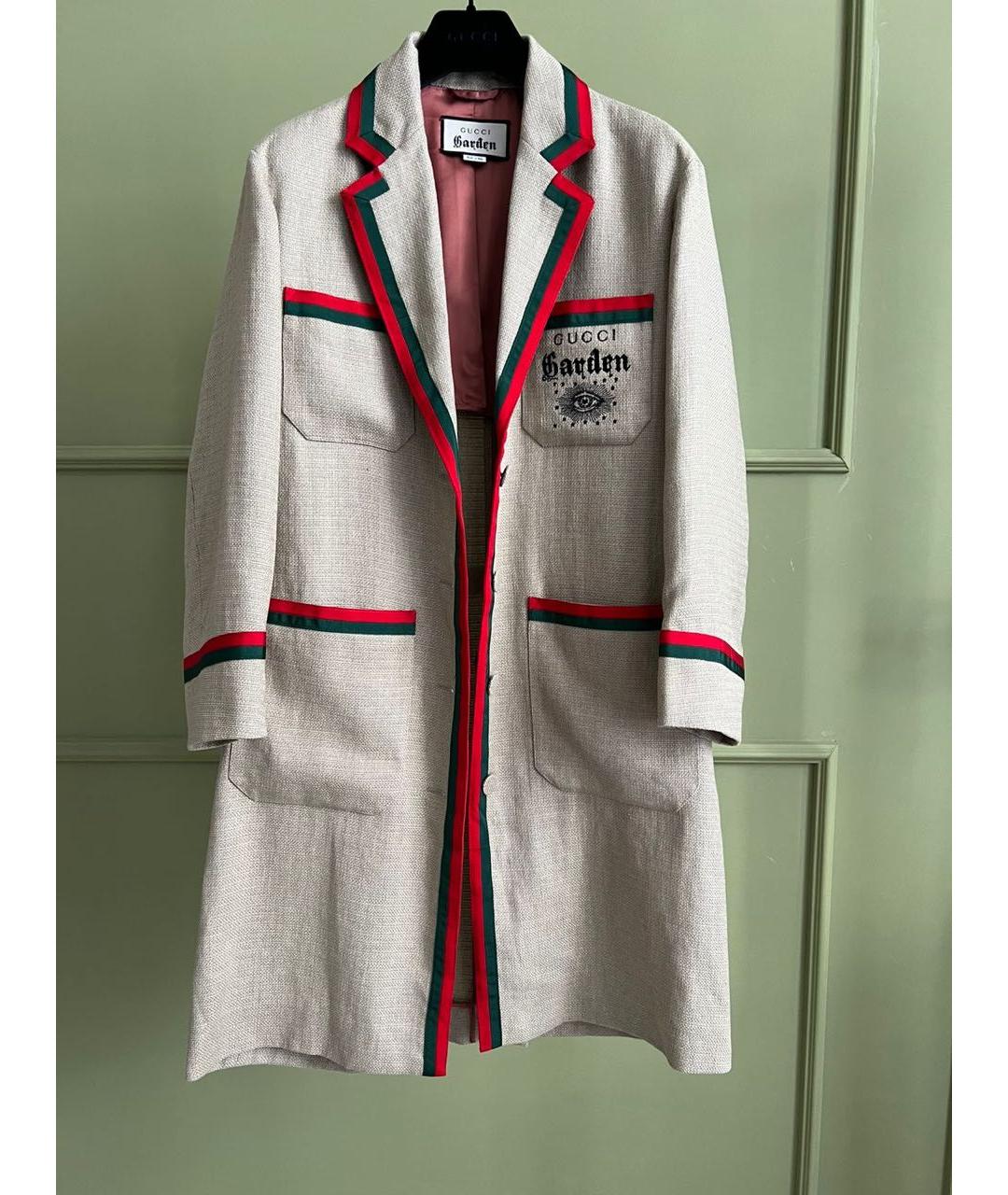 GUCCI Бежевое пальто, фото 9