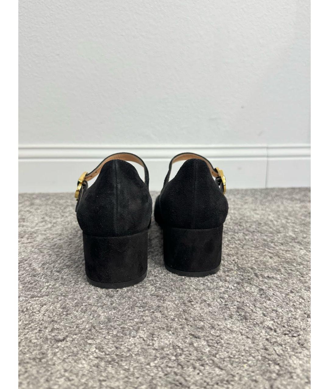 GIANVITO ROSSI Черные замшевые туфли, фото 4