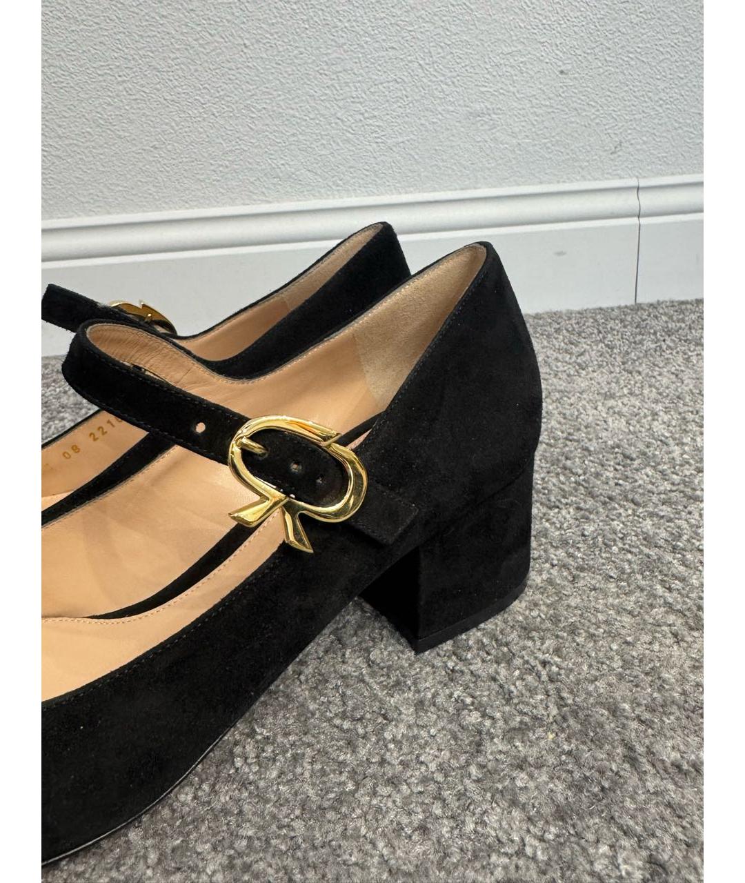 GIANVITO ROSSI Черные замшевые туфли, фото 3