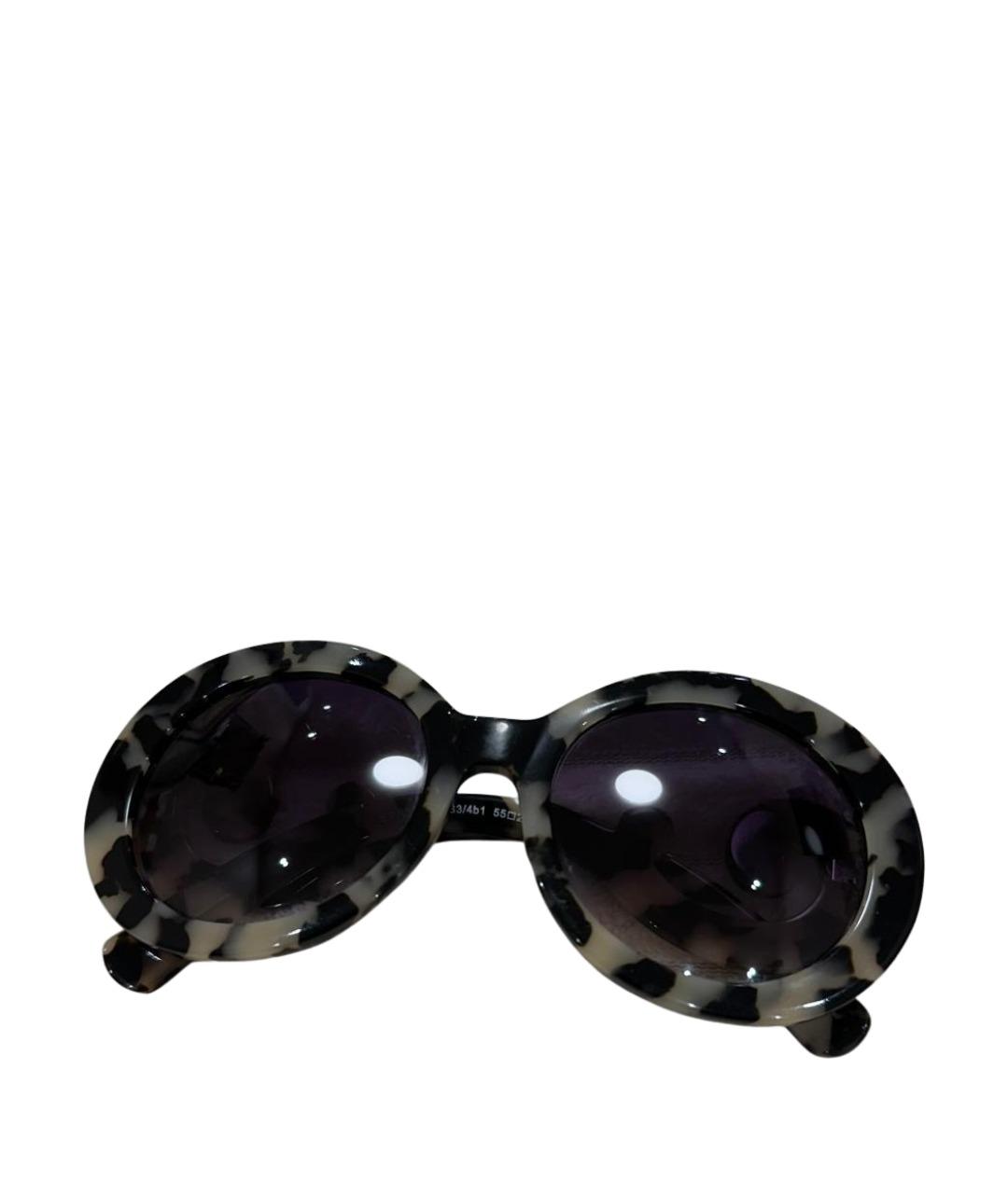 PRADA Черные пластиковые солнцезащитные очки, фото 1