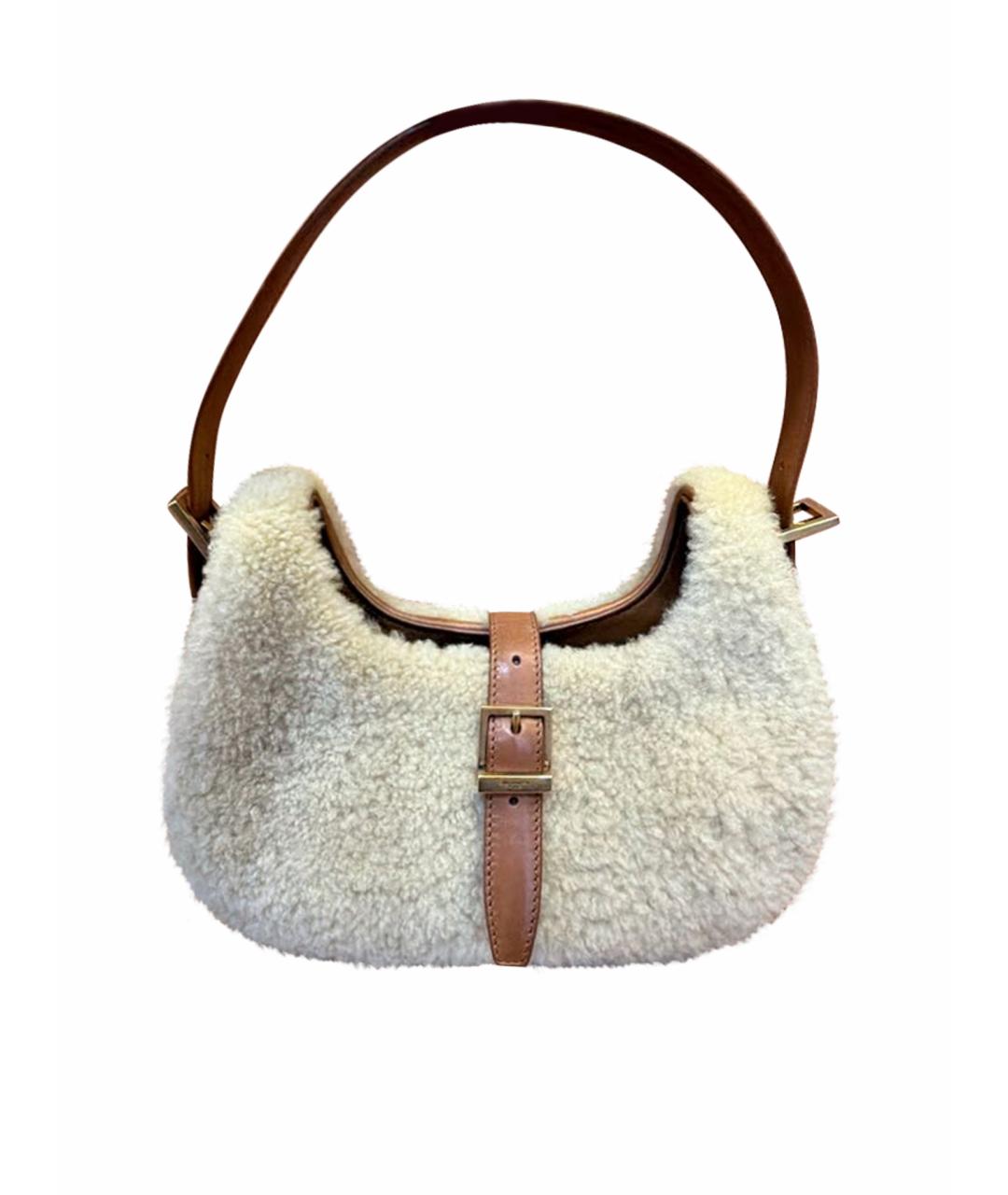 SAINT LAURENT Меховая сумка через плечо, фото 1