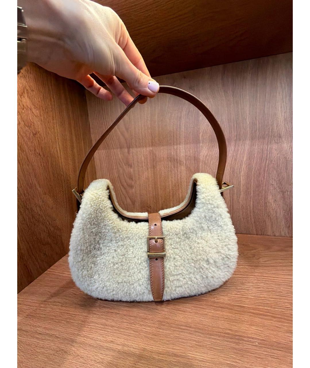 SAINT LAURENT Меховая сумка через плечо, фото 6