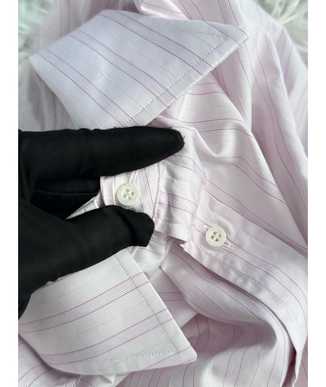 GUCCI Розовая хлопковая классическая рубашка, фото 6