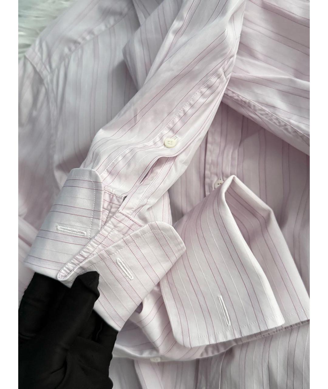 GUCCI Розовая хлопковая классическая рубашка, фото 4
