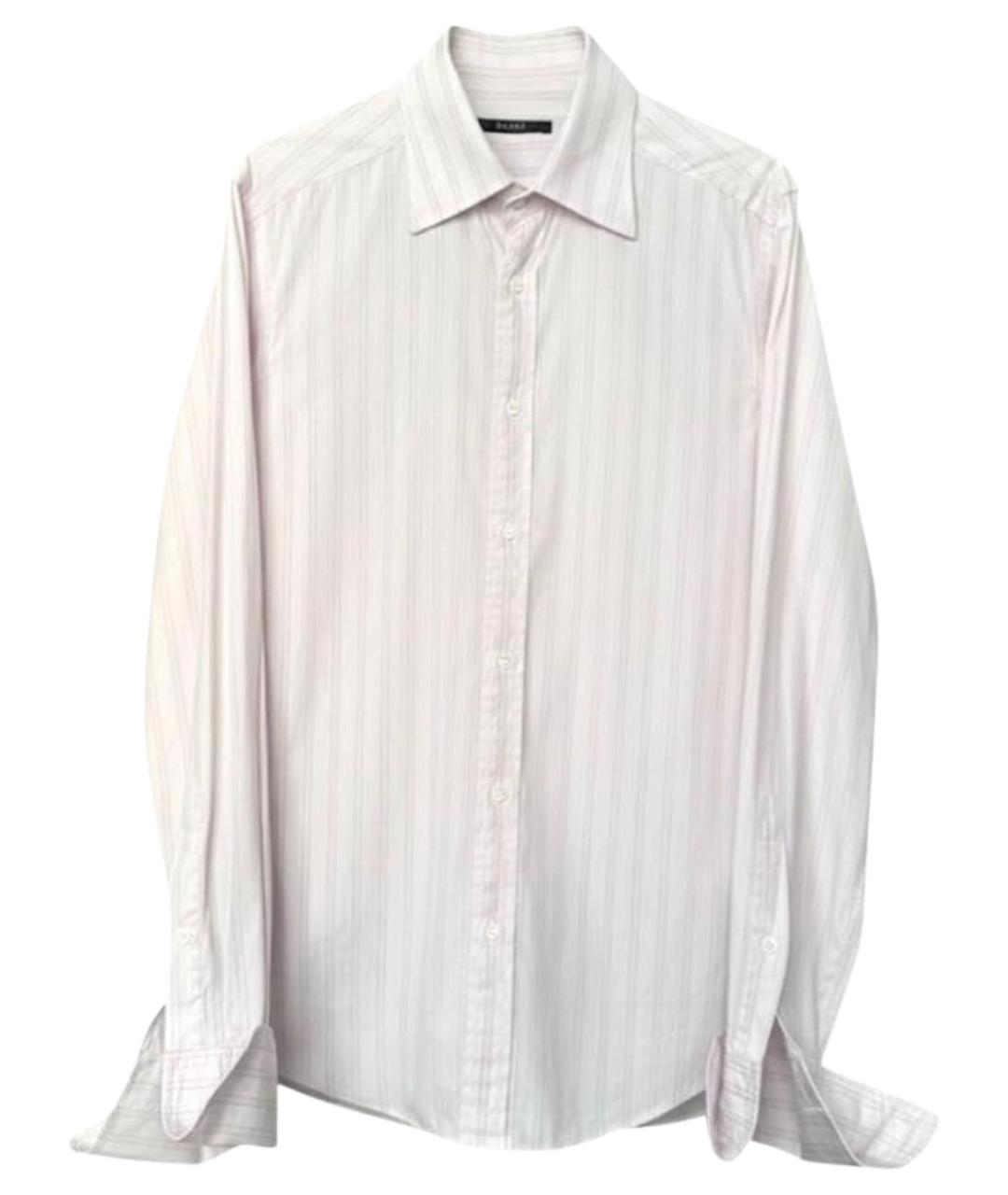 GUCCI Розовая хлопковая классическая рубашка, фото 1