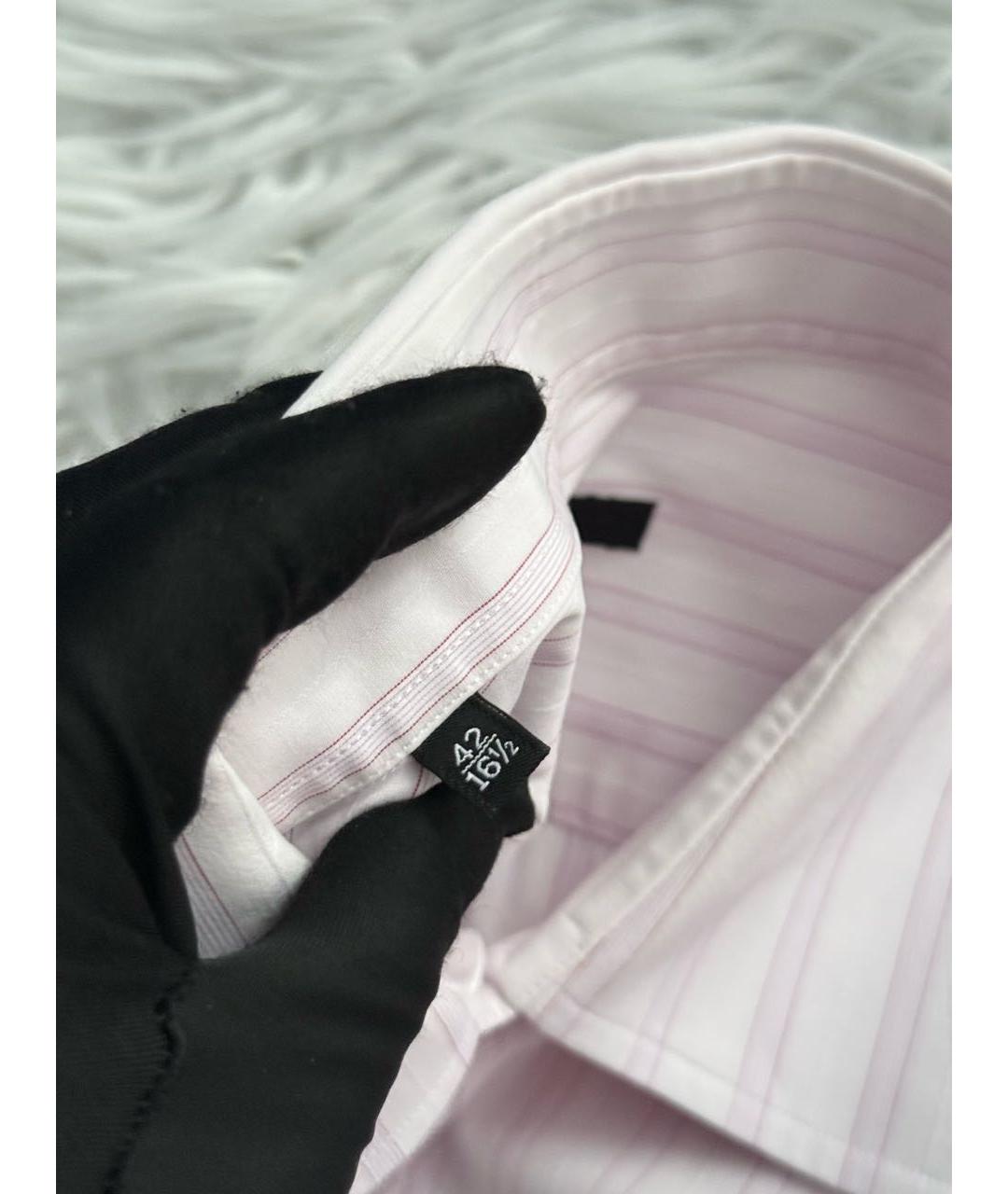 GUCCI Розовая хлопковая классическая рубашка, фото 7