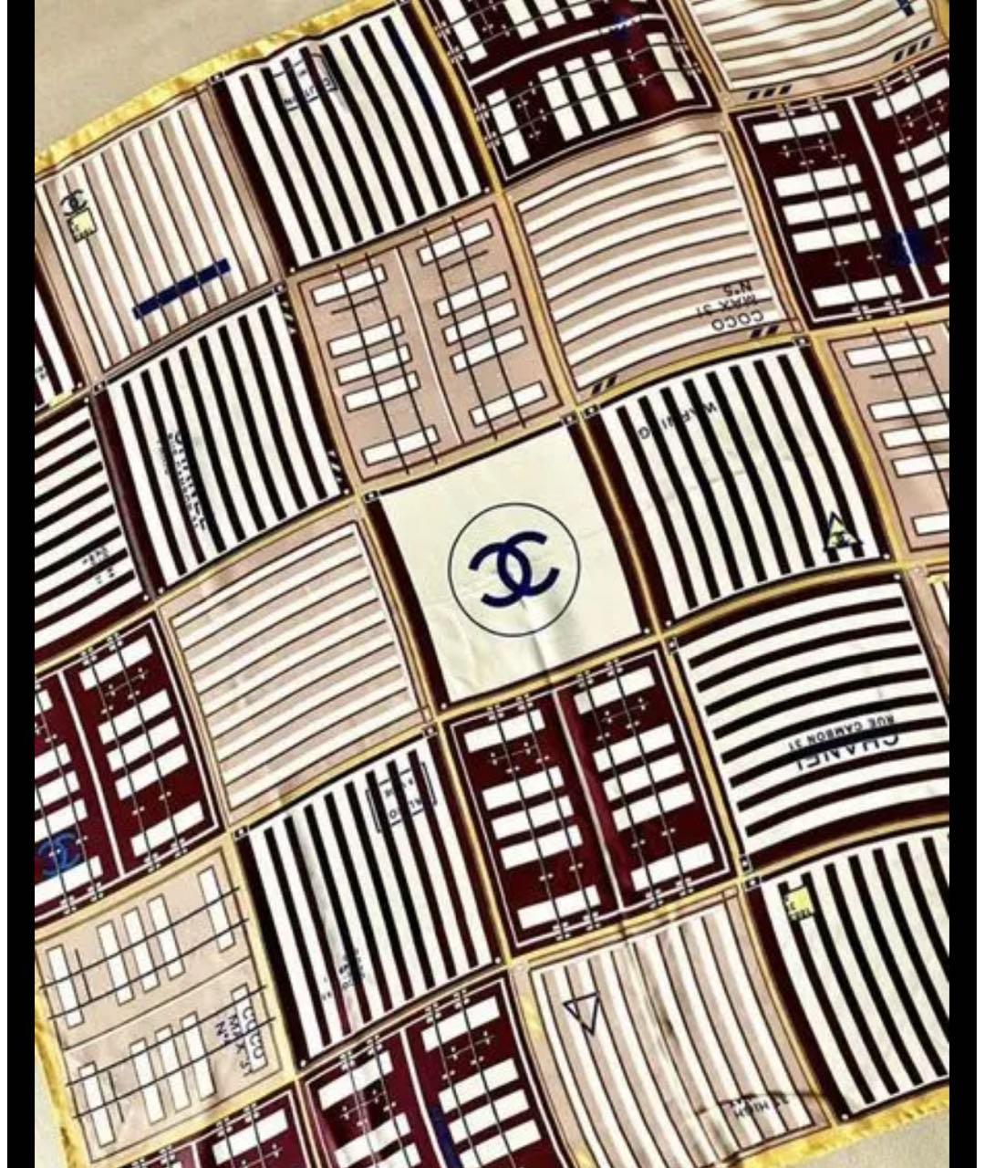 CHANEL Мульти шелковый платок, фото 6
