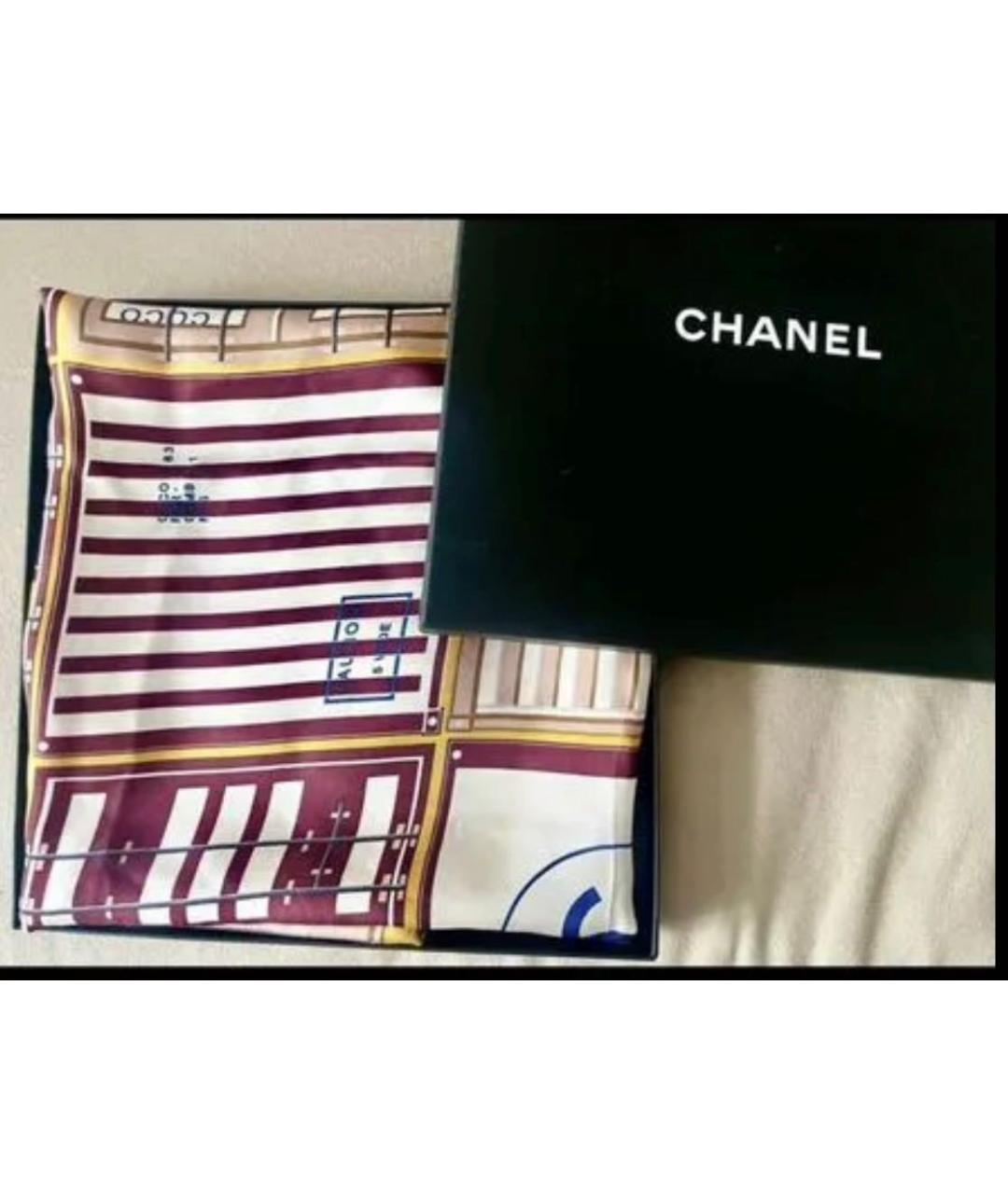 CHANEL Мульти шелковый платок, фото 5