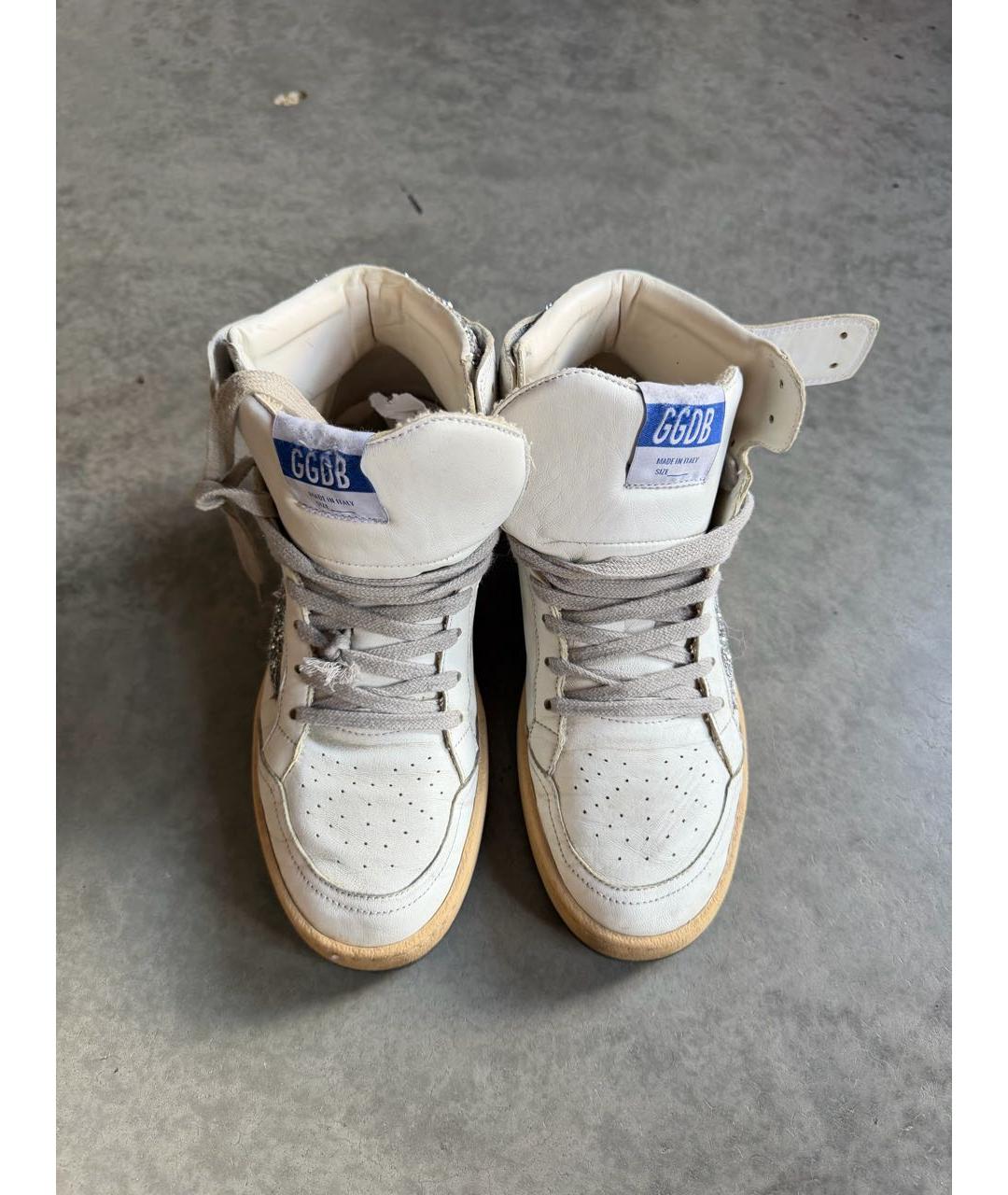 GOLDEN GOOSE DELUXE BRAND Белые кожаные кеды, фото 4