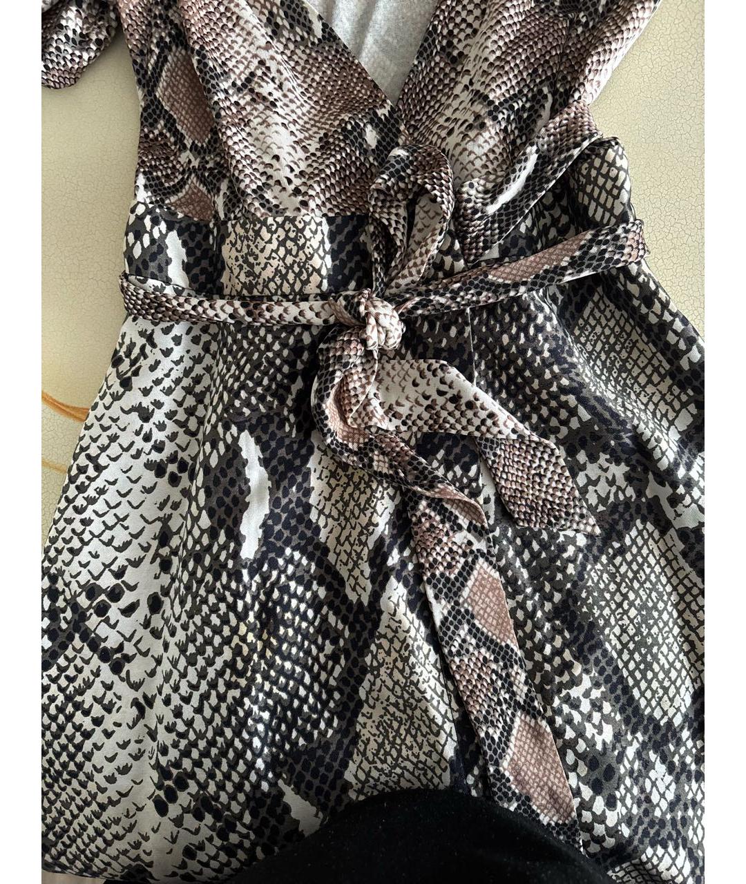 DIANE VON FURSTENBERG Мульти шелковое коктейльное платье, фото 4