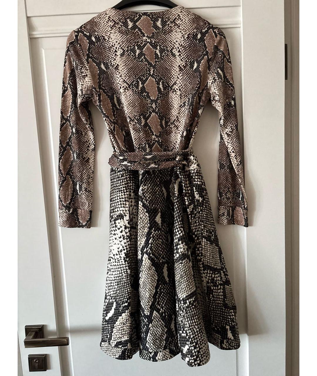 DIANE VON FURSTENBERG Мульти шелковое коктейльное платье, фото 2