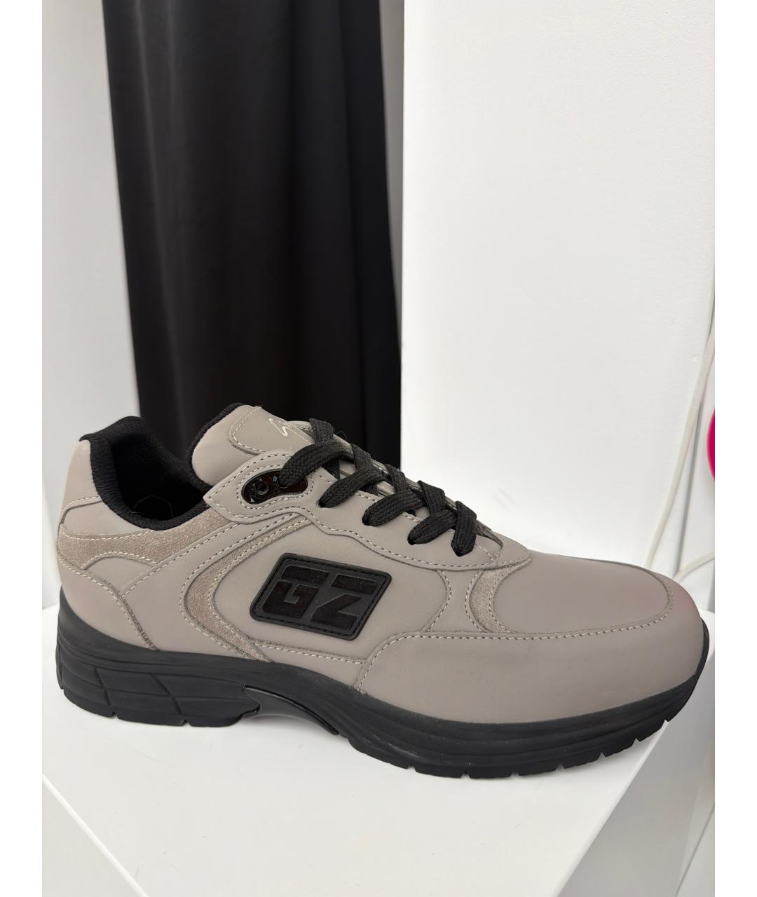 GIUSEPPE ZANOTTI DESIGN Серые кожаные кеды, фото 6