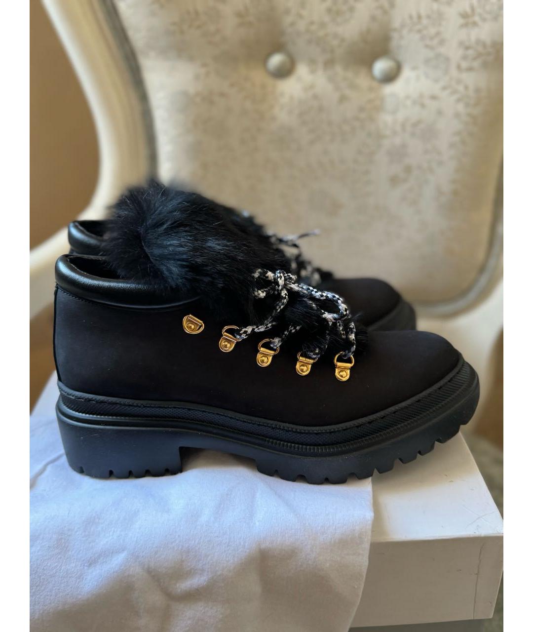 POLLINI Черные кожаные ботинки, фото 9