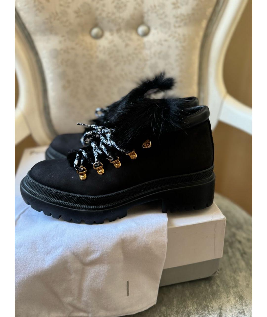 POLLINI Черные кожаные ботинки, фото 6