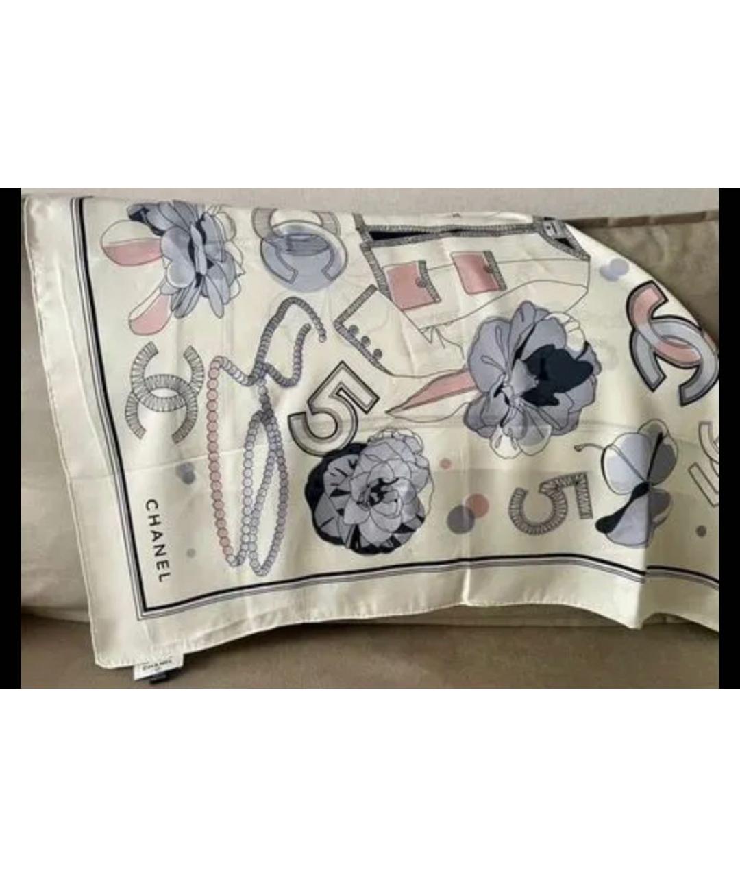 CHANEL Мульти шелковый платок, фото 2