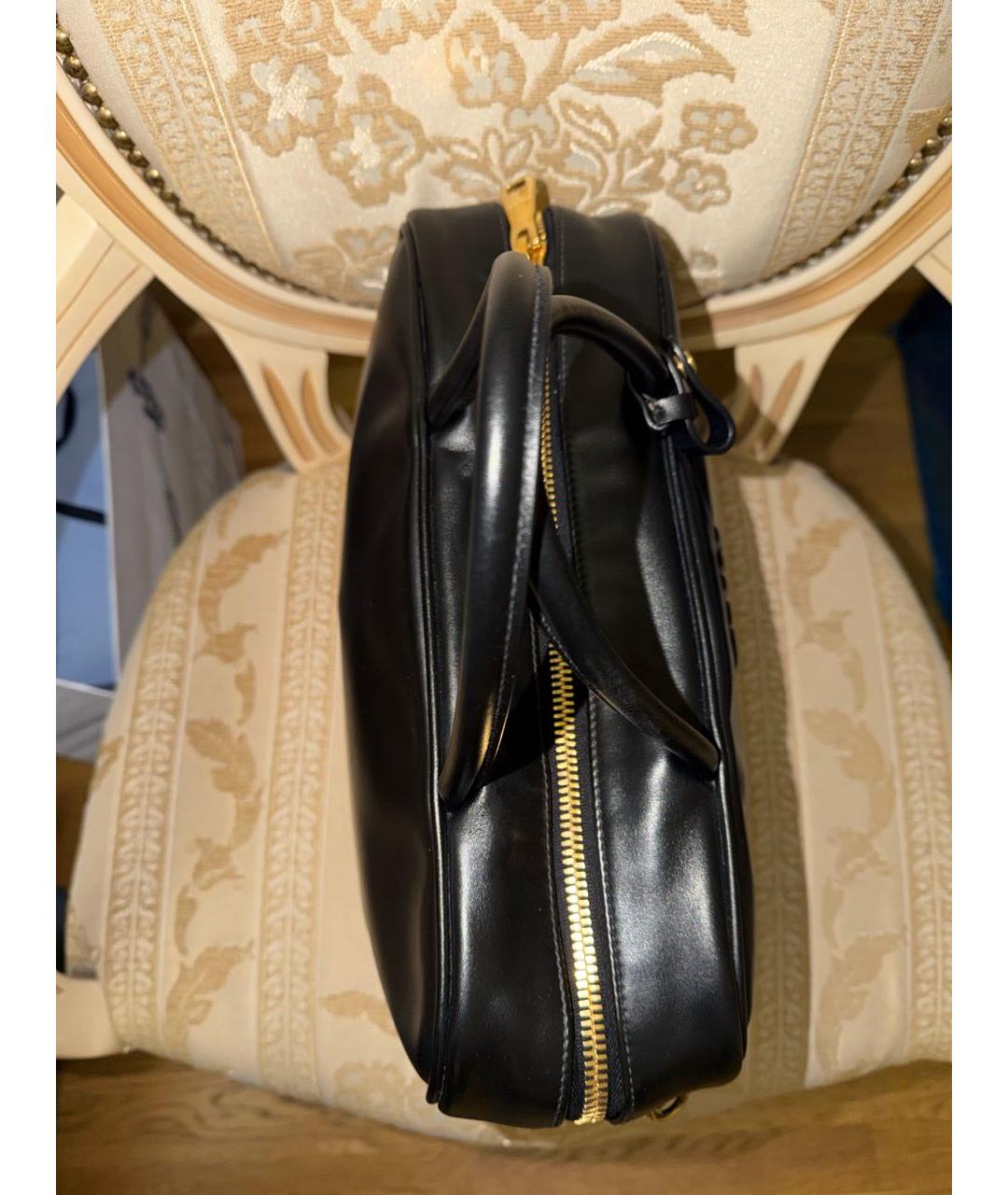 MIU MIU Черная кожаная сумка с короткими ручками, фото 3