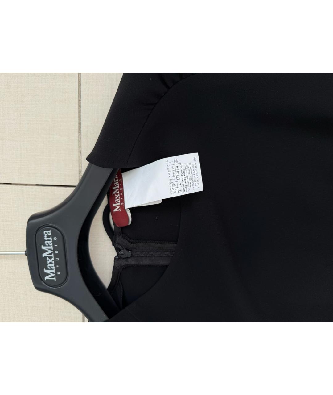 MAX MARA Черное коктейльное платье, фото 4