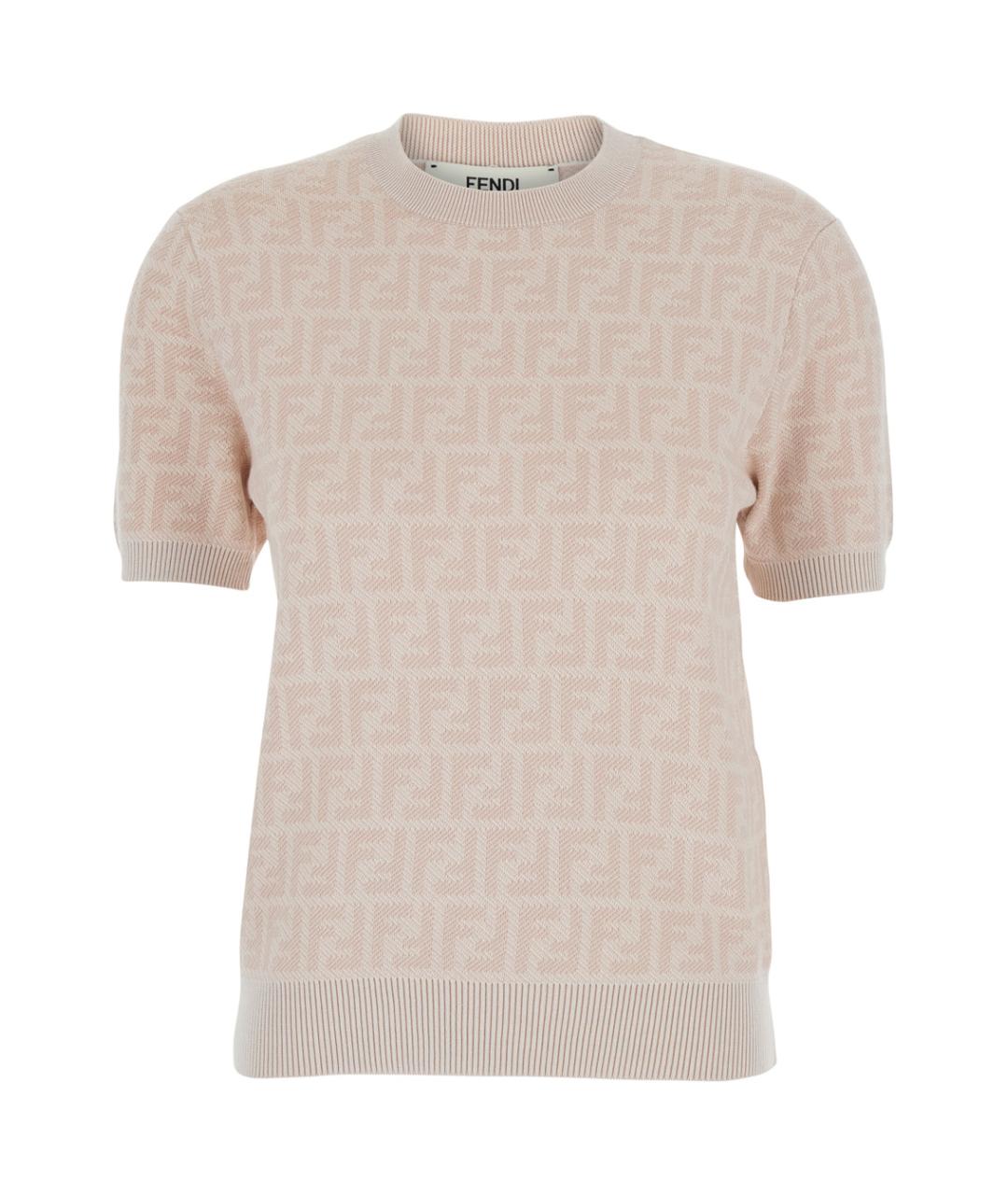 FENDI Розовый шерстяной джемпер / свитер, фото 1