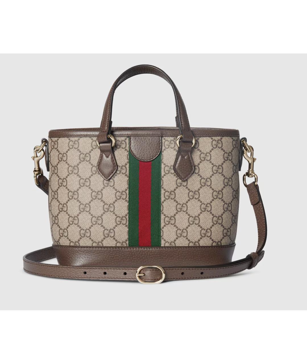 GUCCI Бежевая сумка тоут, фото 5