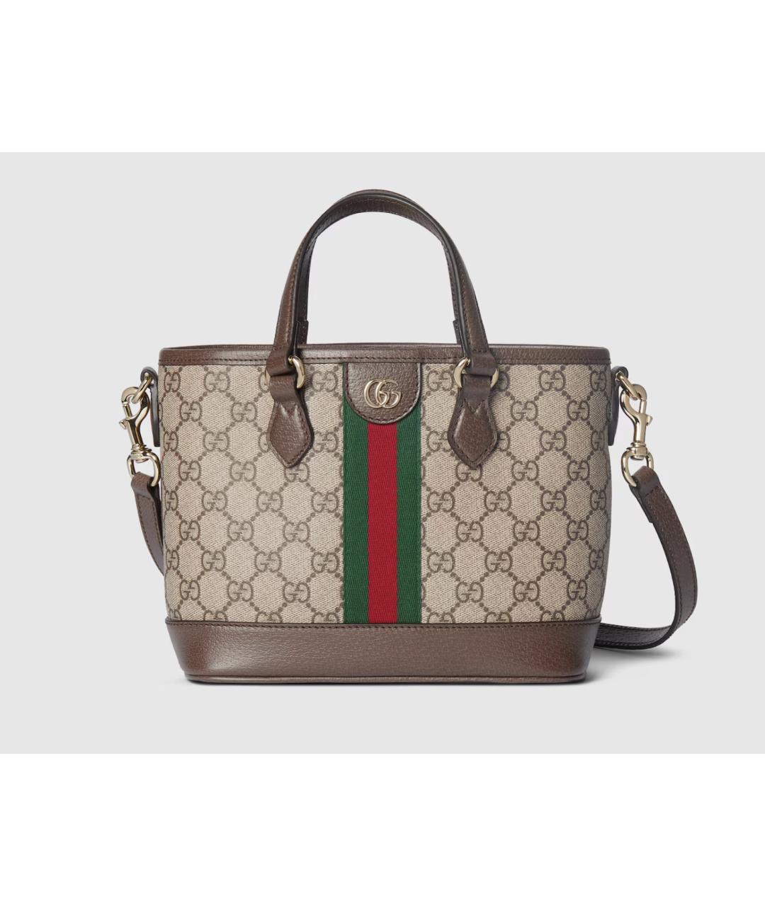 GUCCI Бежевая сумка тоут, фото 7