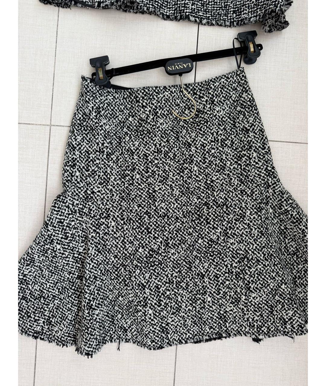 LANVIN Серый твидовый костюм с юбками, фото 2