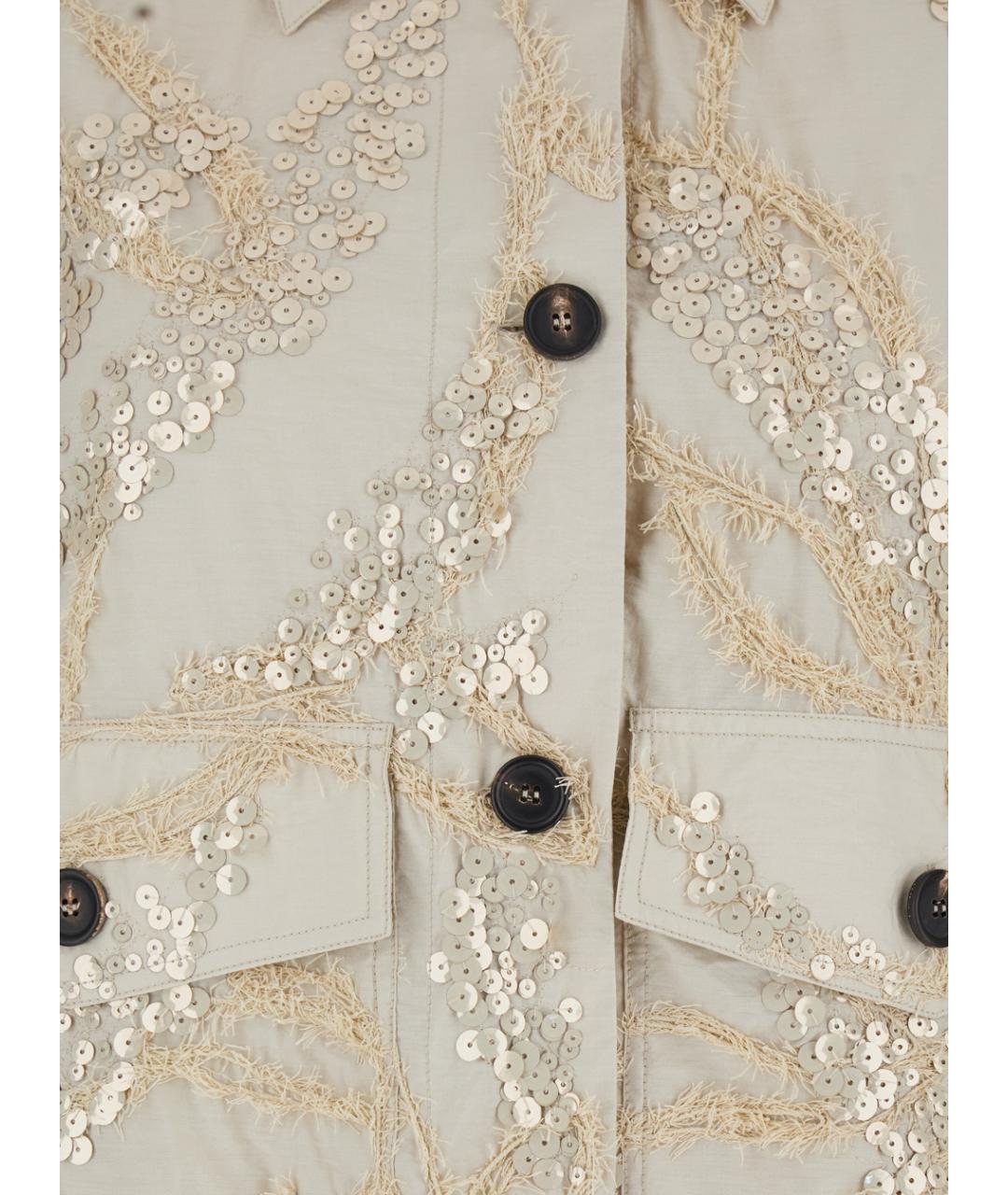 BRUNELLO CUCINELLI Бежевая хлопковая куртка, фото 3