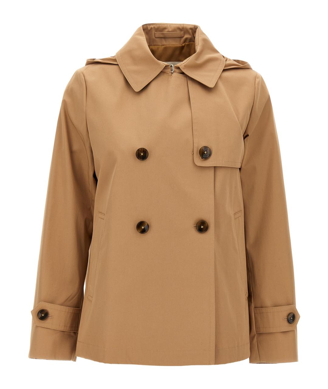 HERNO Коричневый хлопковый тренч/плащ, фото 1