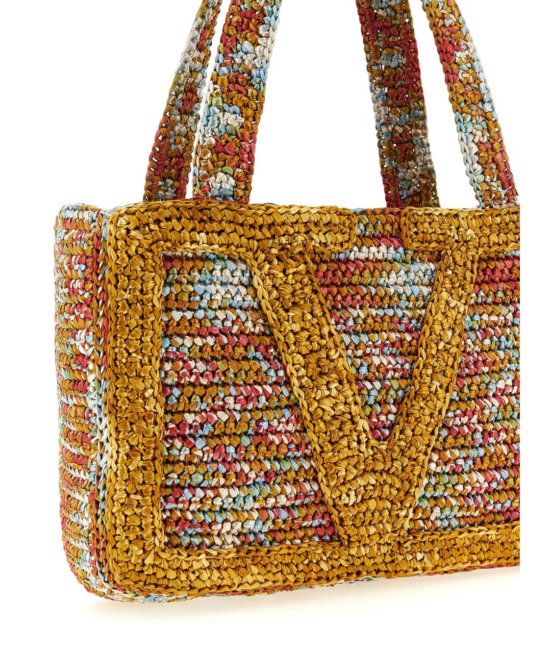 VALENTINO Мульти пелетеная сумка тоут, фото 3