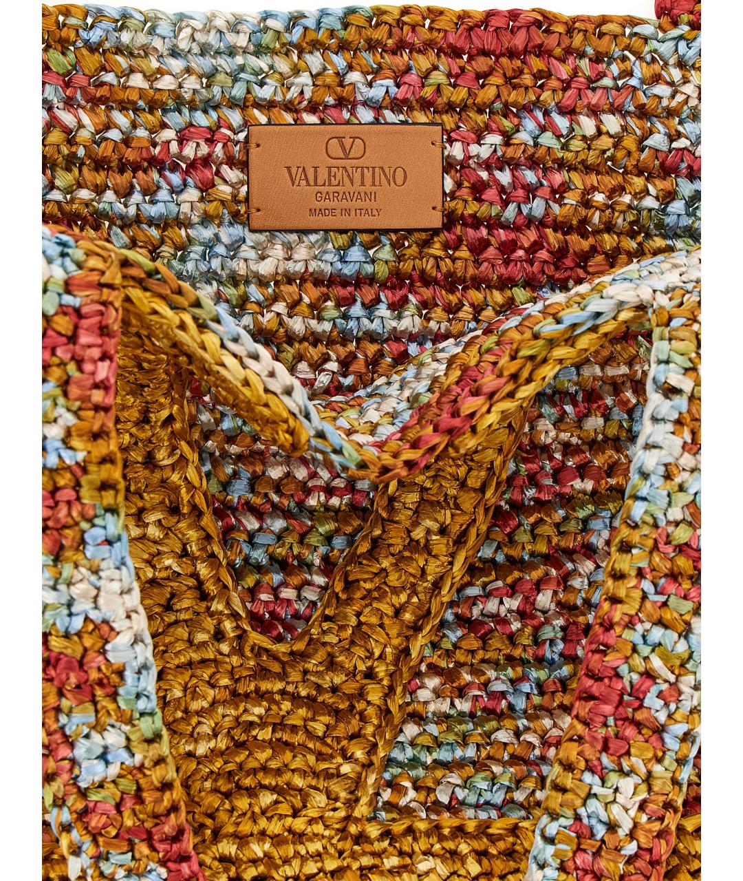 VALENTINO Мульти пелетеная сумка тоут, фото 4