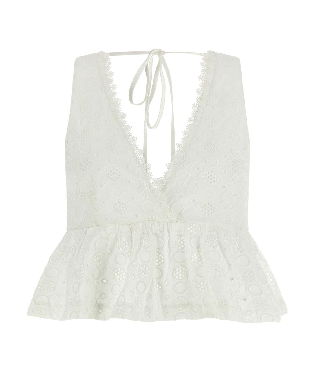 PINKO Белая хлопковая блузы, фото 1