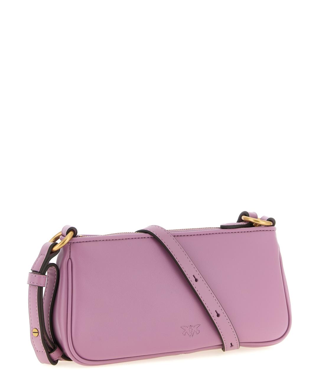 PINKO Розовая кожаная сумка через плечо, фото 2