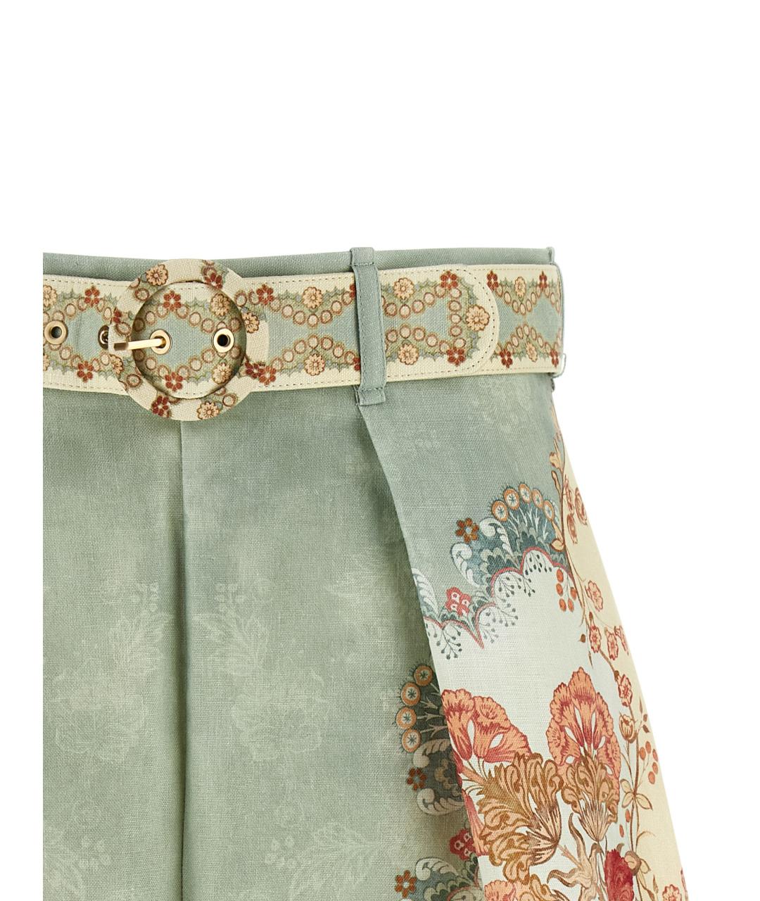 ZIMMERMANN Мульти льняные шорты, фото 3