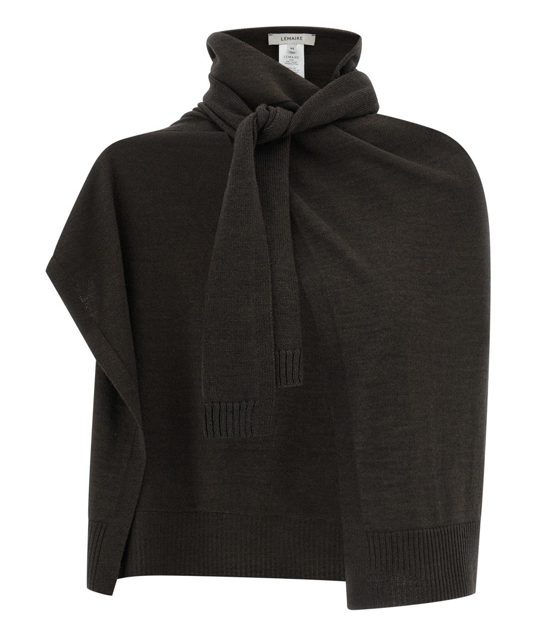 LEMAIRE Коричневый шарф, фото 1