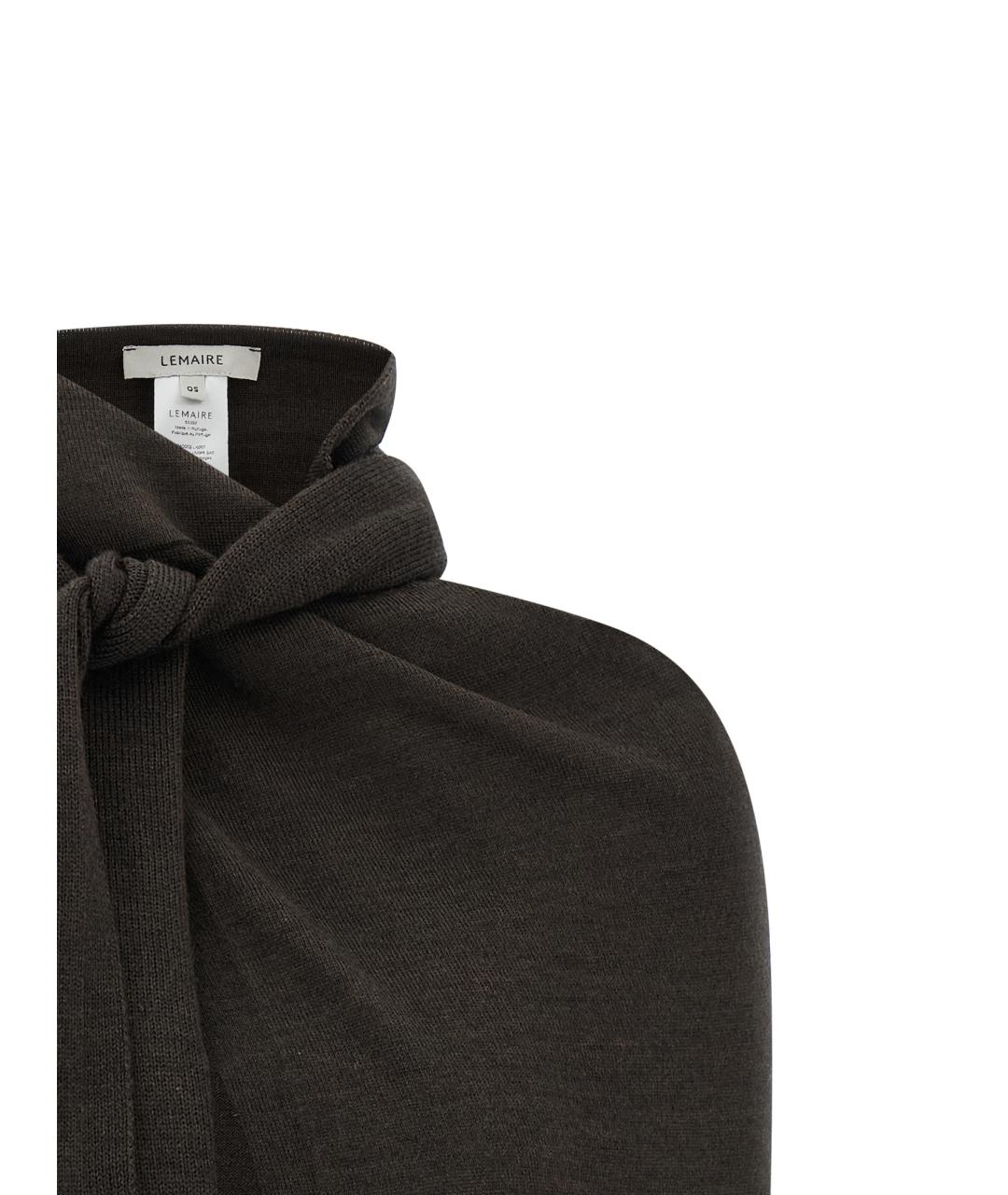 LEMAIRE Коричневый шарф, фото 3