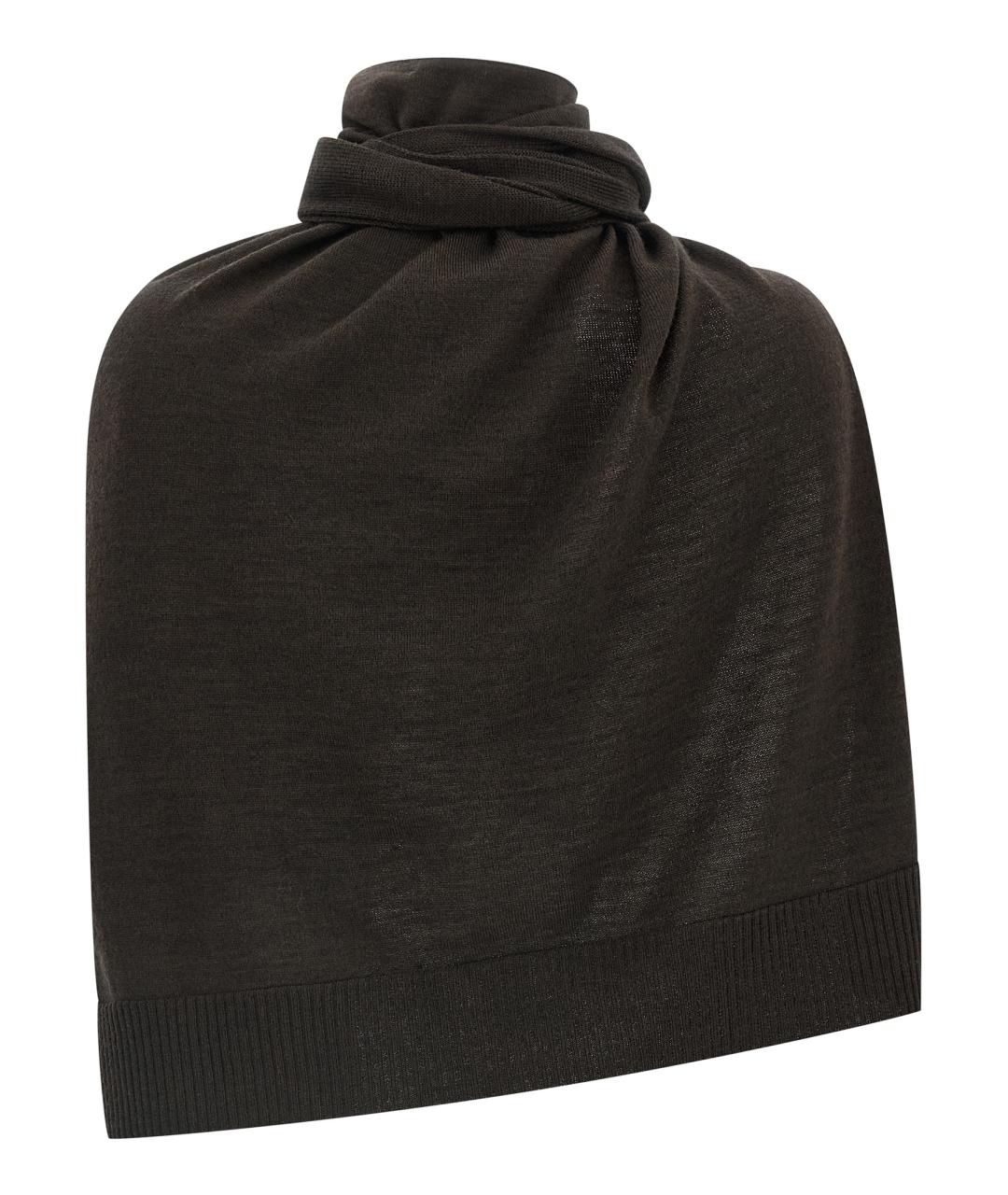 LEMAIRE Коричневый шарф, фото 2