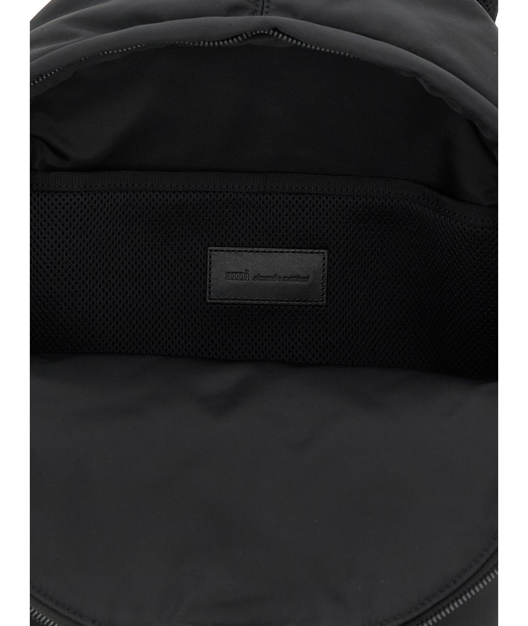 Ami Paris Черный тканевый рюкзак, фото 4