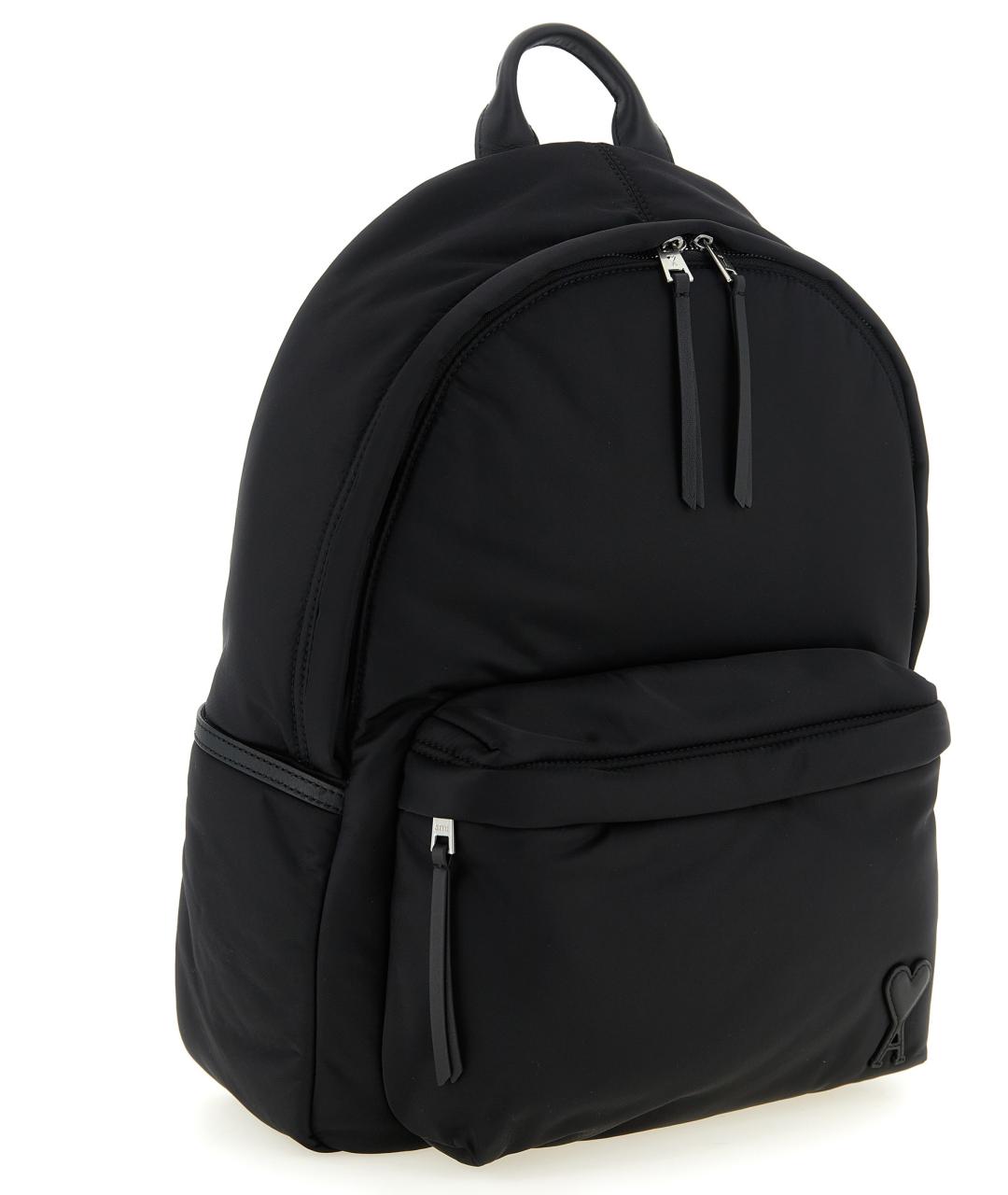 Ami Paris Черный тканевый рюкзак, фото 3