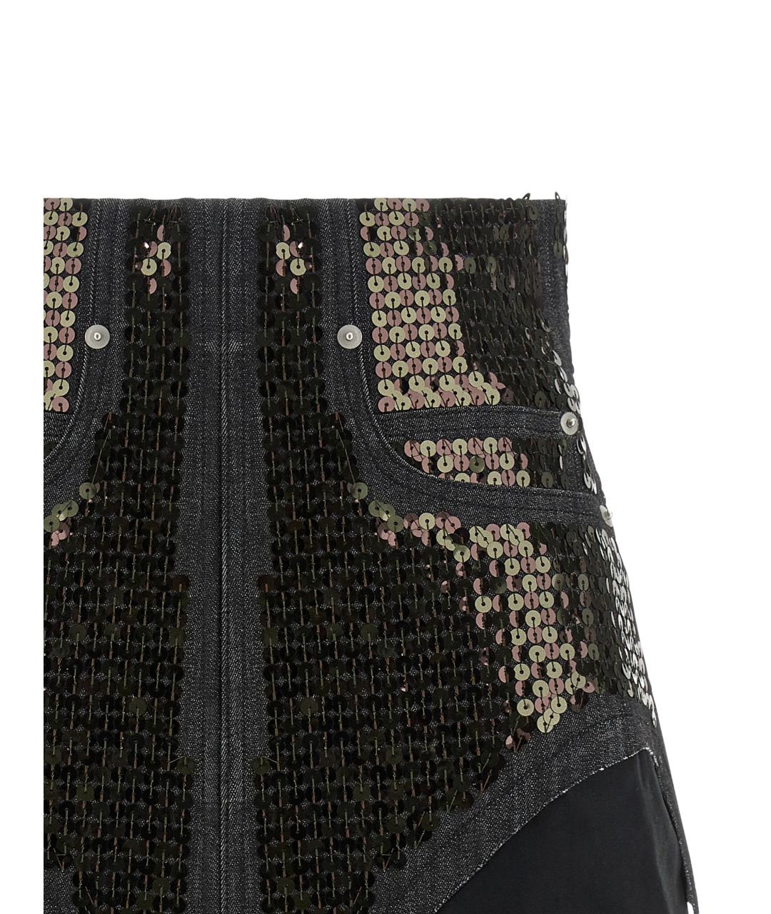 RICK OWENS Черные хлопковые шорты, фото 3