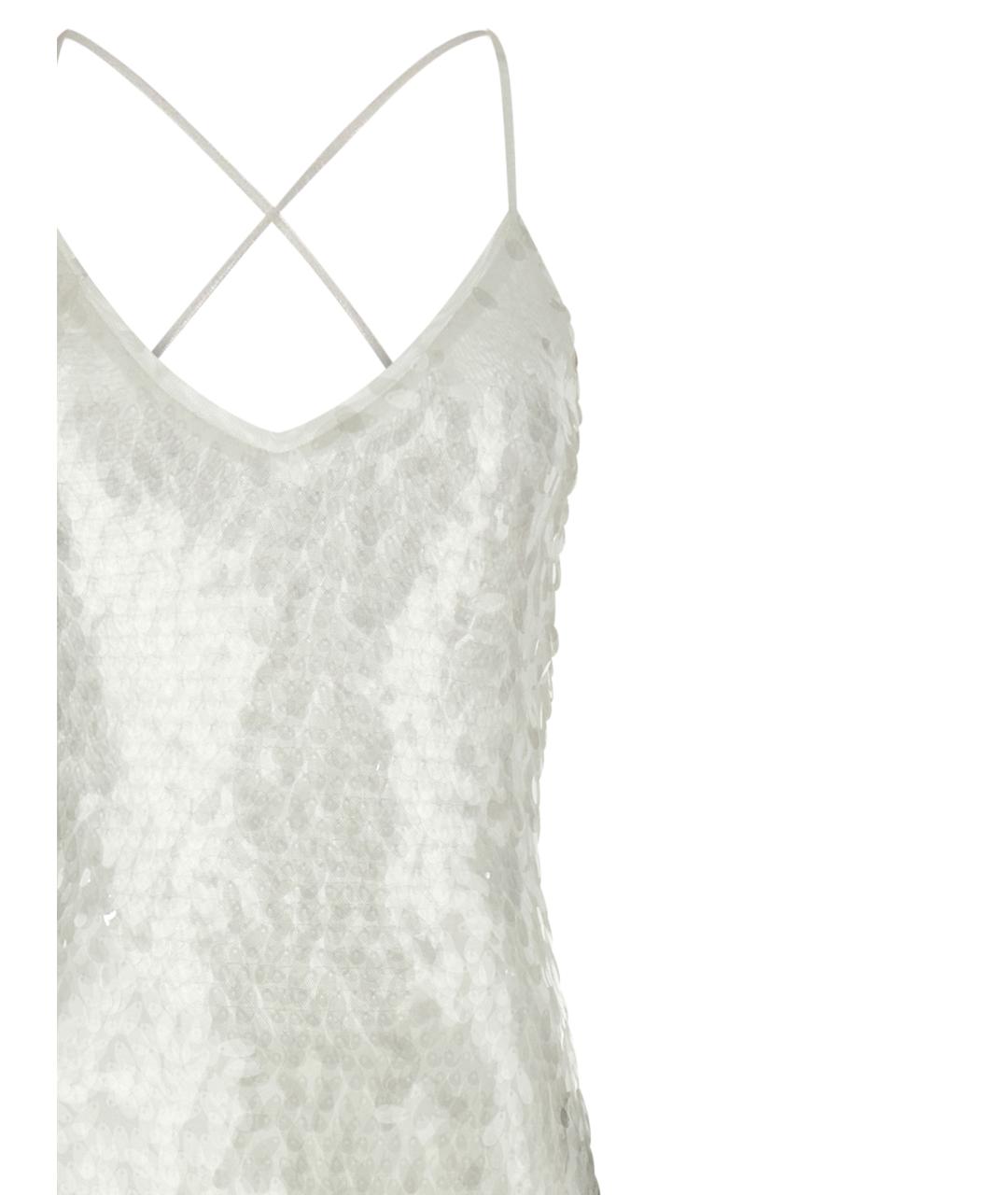 NORMA KAMALI Белое полиамидовое вечернее платье, фото 3