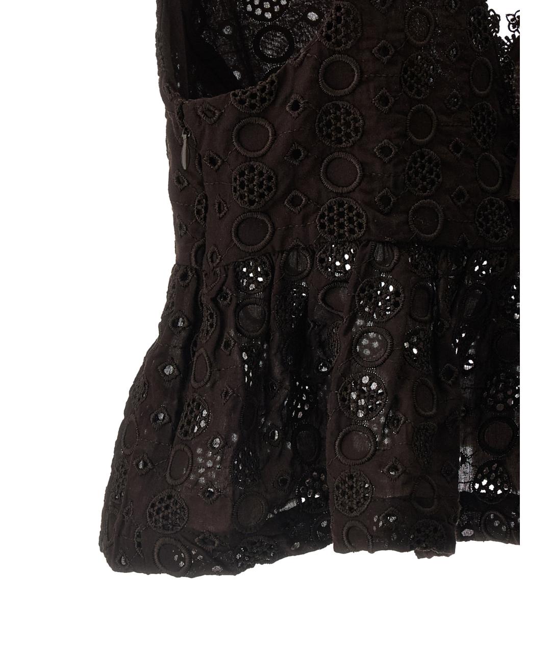 PINKO Коричневая хлопковая блузы, фото 4