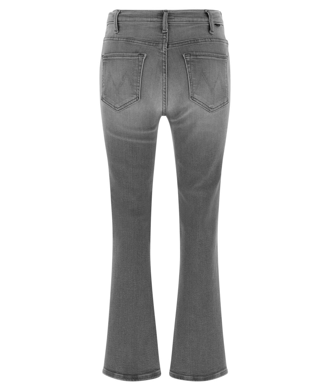 MOTHER Серые хлопковые джинсы клеш, фото 2
