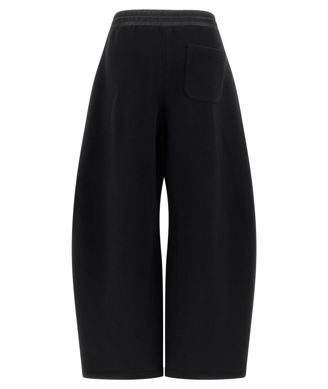 SACAI Черные хлопковые прямые брюки, фото 2