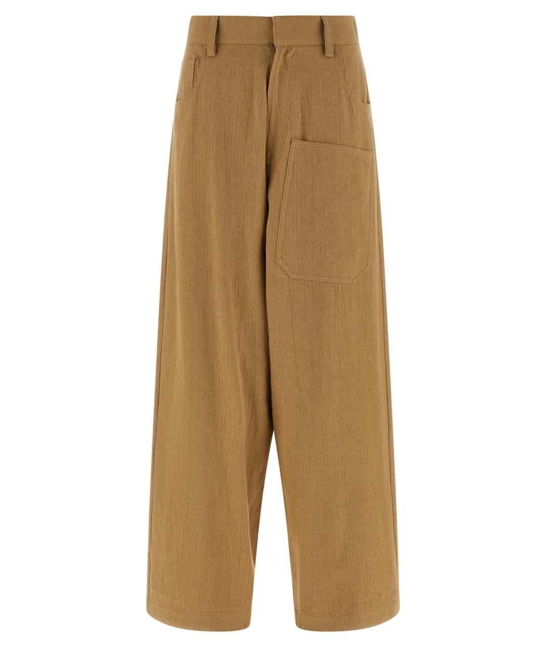 JEJIA Горчичные хлопковые прямые брюки, фото 1