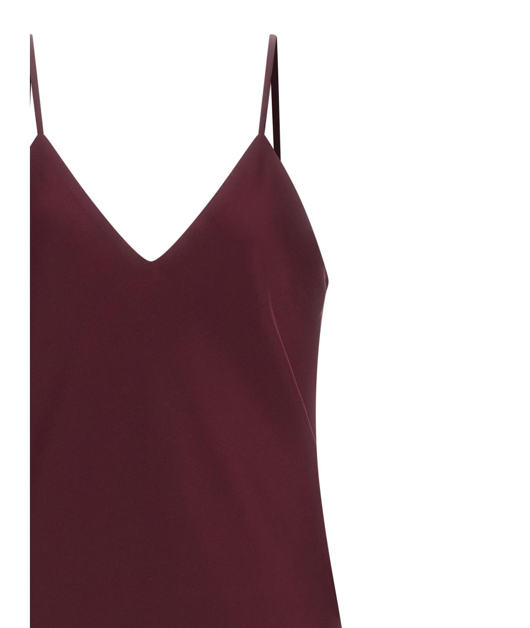 NORMA KAMALI Бордовое полиэстеровое повседневное платье, фото 3