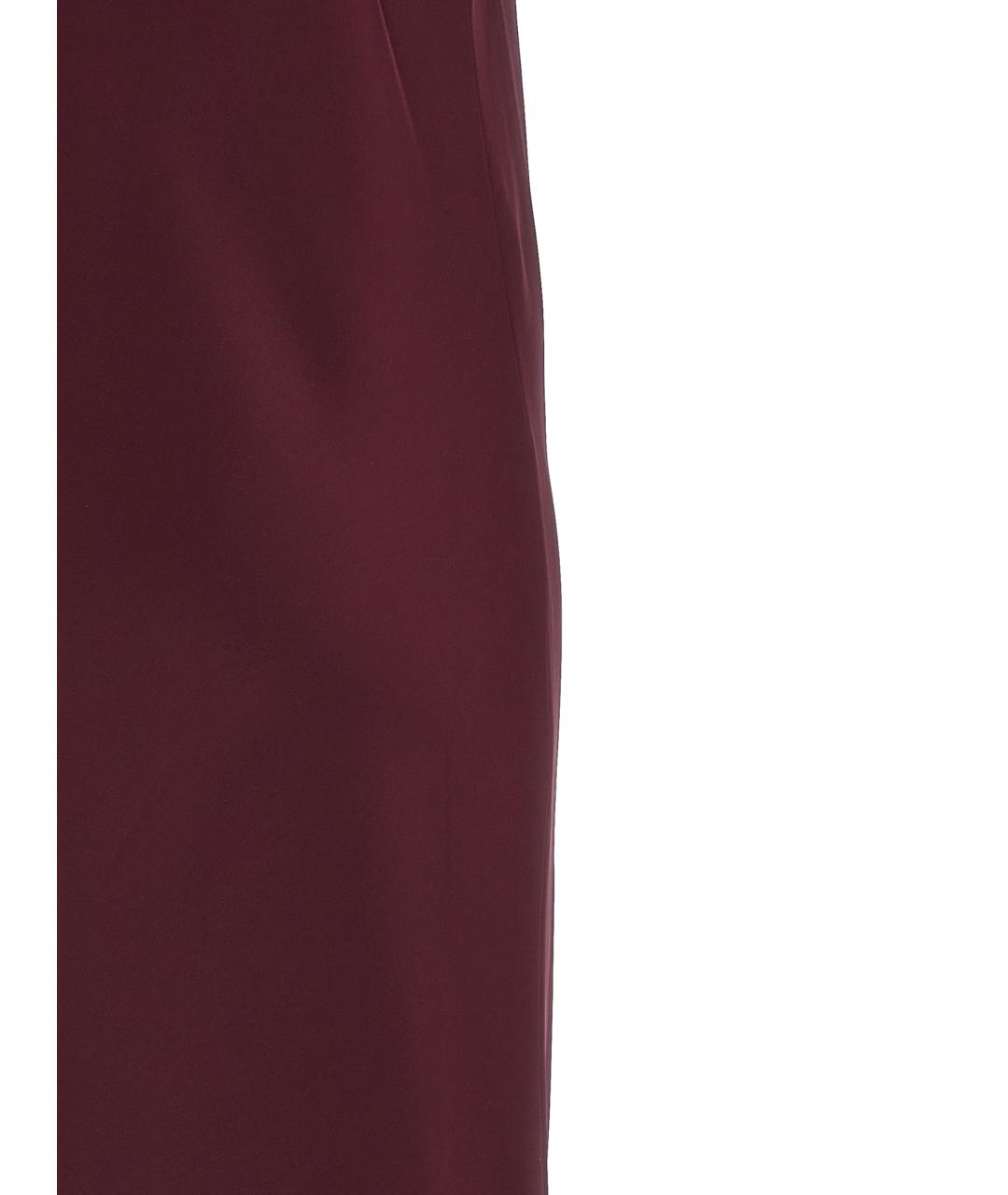 NORMA KAMALI Бордовое полиэстеровое повседневное платье, фото 4